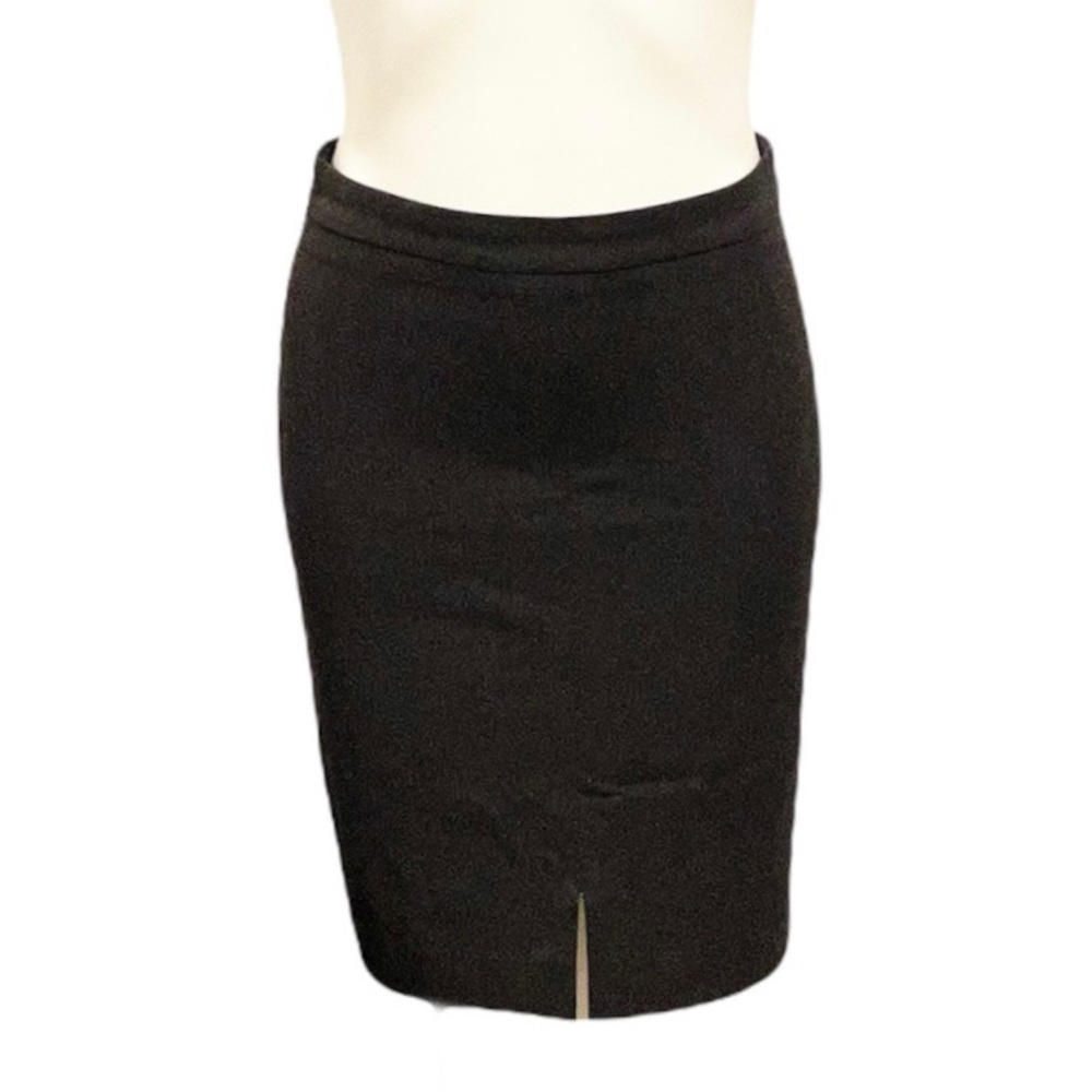 Vertigo Paris Dark Grey Wool-Blend Pencil Skirt (6)